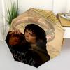 1pc Middle-earth Lord of the Rings Automatic Folding Umbrella - Compact 8-Rib Design, Durable Plastic & Iron1371L