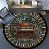 Steampunk Organ Gear Art Round Area Rug Under Office Chairs Bedroom Living Room Home Decor