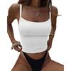 Women Sexy Slim Fit Cropped Single Strap Y2k Casual Camisole Top