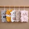 Adorable Cartoon Coral Fleece Hand Towel for Kids - Absorbent Kitchen/Bathroom Accessory