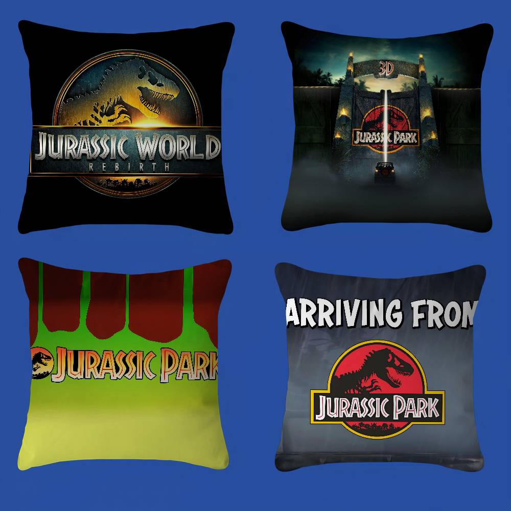 J-Jurassic P-Park Pillow Cushion Cover Pillowcase Living Room Sofa Home Decor Customized