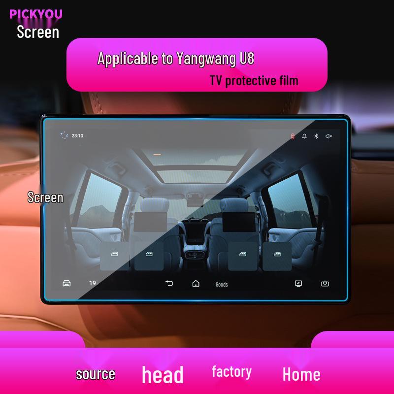 BYD Yangwang U8 Navigation & U7 Control Screen Protector for 25 Models - Tempered Film for Car Modification