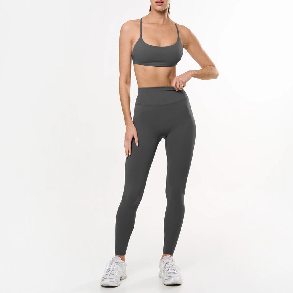Beautiful back sports underwear, yoga set, women's fitness trousers, a set of Pilates quick-drying yoga clothes, two-piece set