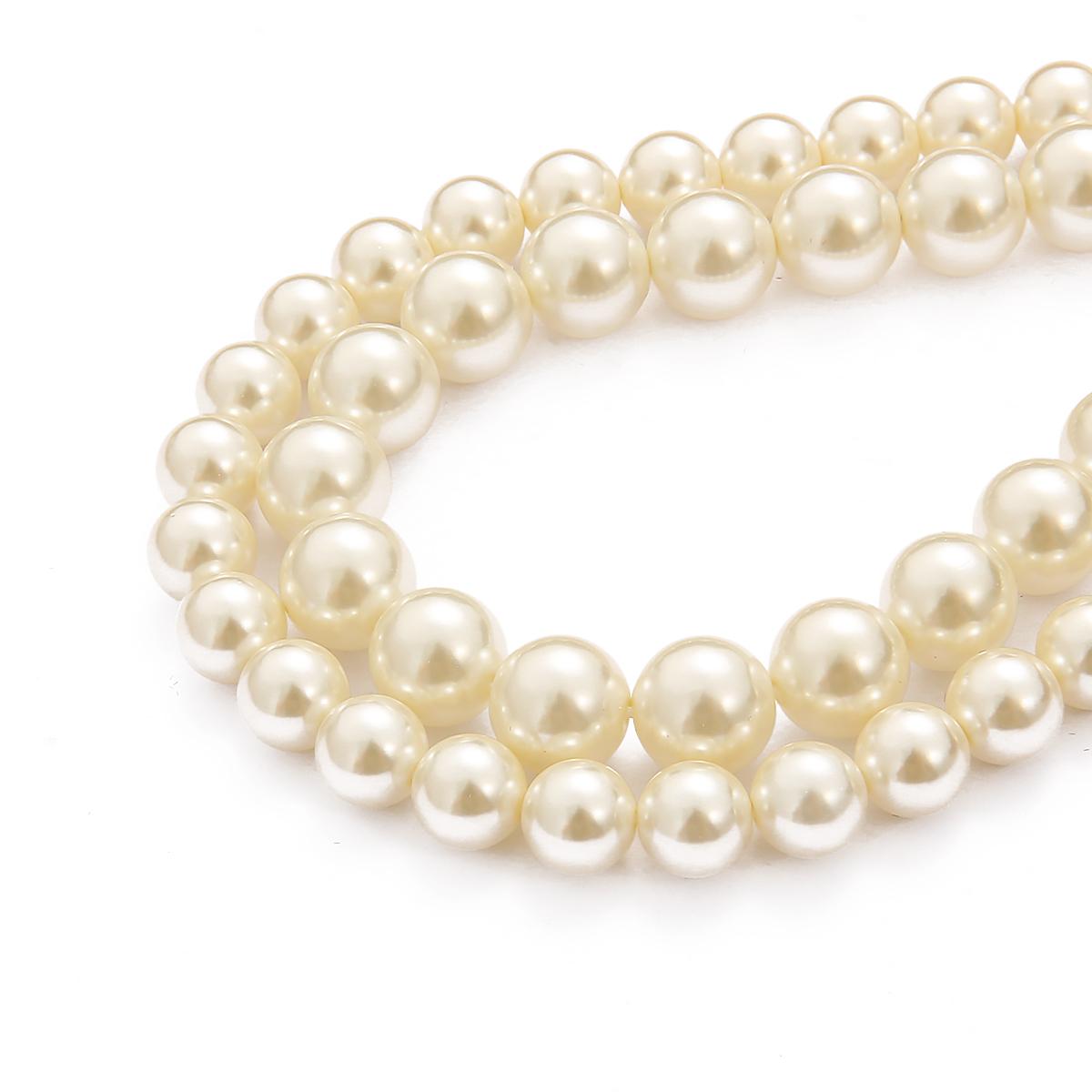 

3/4/6/8/10 мм Высокое качество разноцветный стеклянный жемчуг свободные бусины для украшения ювелирных изделий DIY браслет ожерелье серьги 10mm 40pcs абрикосовый