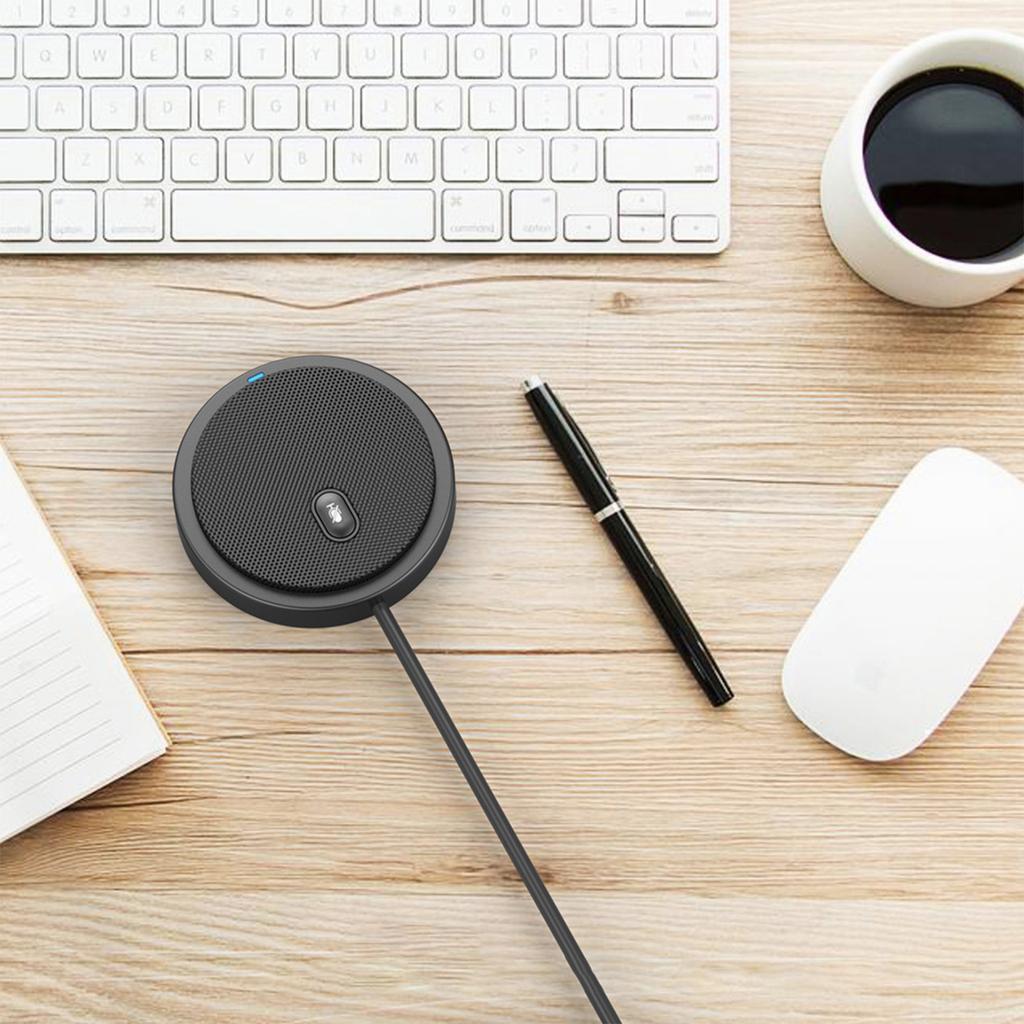 Driver-free omnidirectional microphone 360-degree pickup game voice microphone USB wired conference omnidirectional microphone