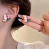 Bunny Flower Lovely Tulip Rabbit Point Fashion Earrings