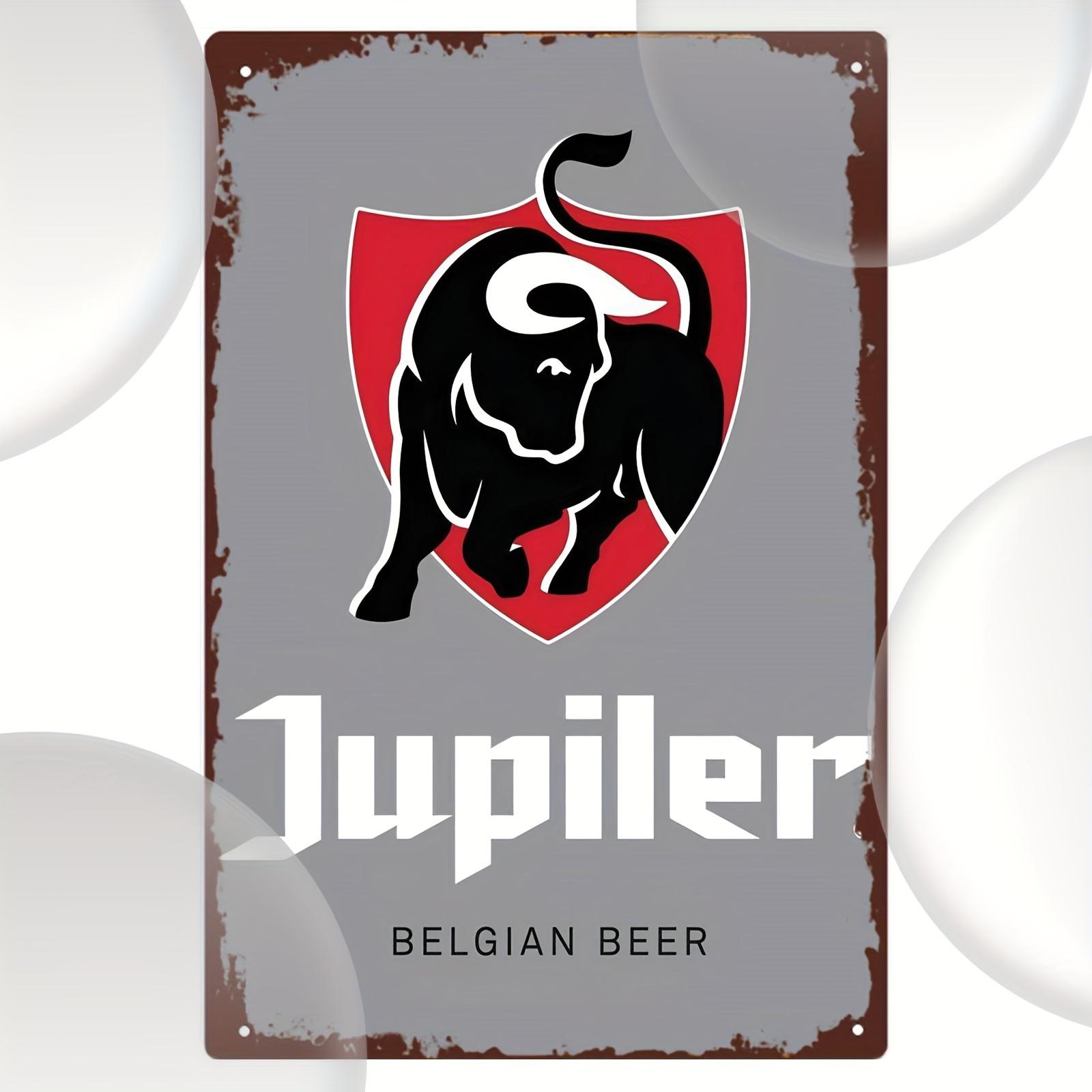 

1 Pc Iron Jupiler Belgian Beer Metal Tin Sign Durable WeatherResistant Wall Art for Man Cave Bar Garage and Farmhouse Decor aluminum 20x30cm