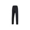 Li Ning Training Series Solid Color Logo Straight Leg Knitted Sports Pants Women Pants Black AKLSE30-1