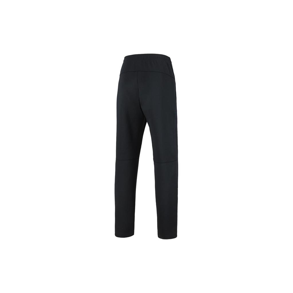 Li Ning Training Series Solid Color Logo Straight Leg Knitted Sports Pants Women Pants Black AKLSE30-1