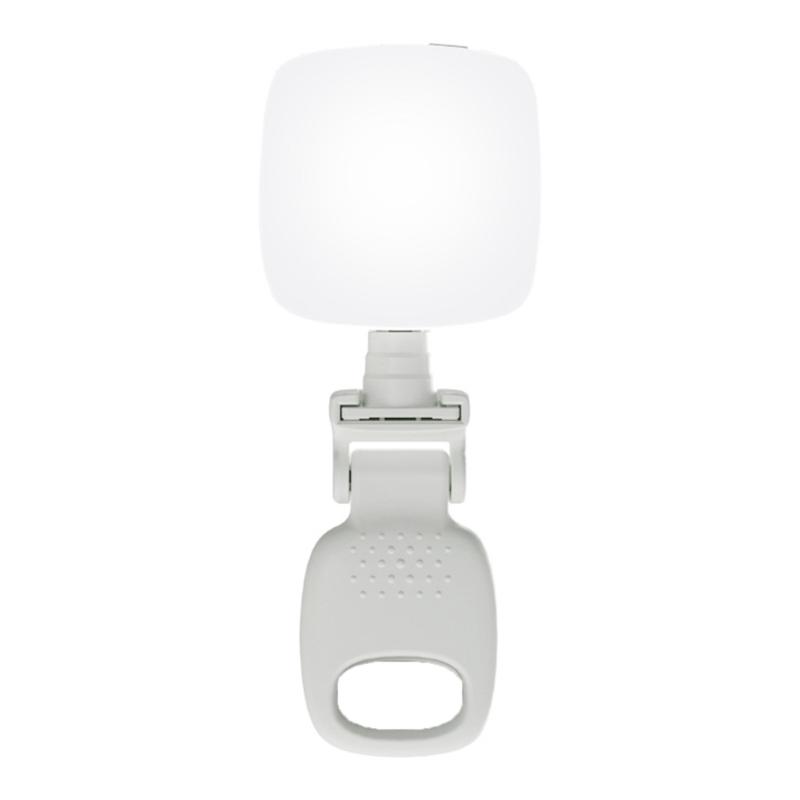 Phone Light with Clip 2700-6500K Type C Rechargeable Selfie Light Multifunction Clip Fill Light for Photography Portable