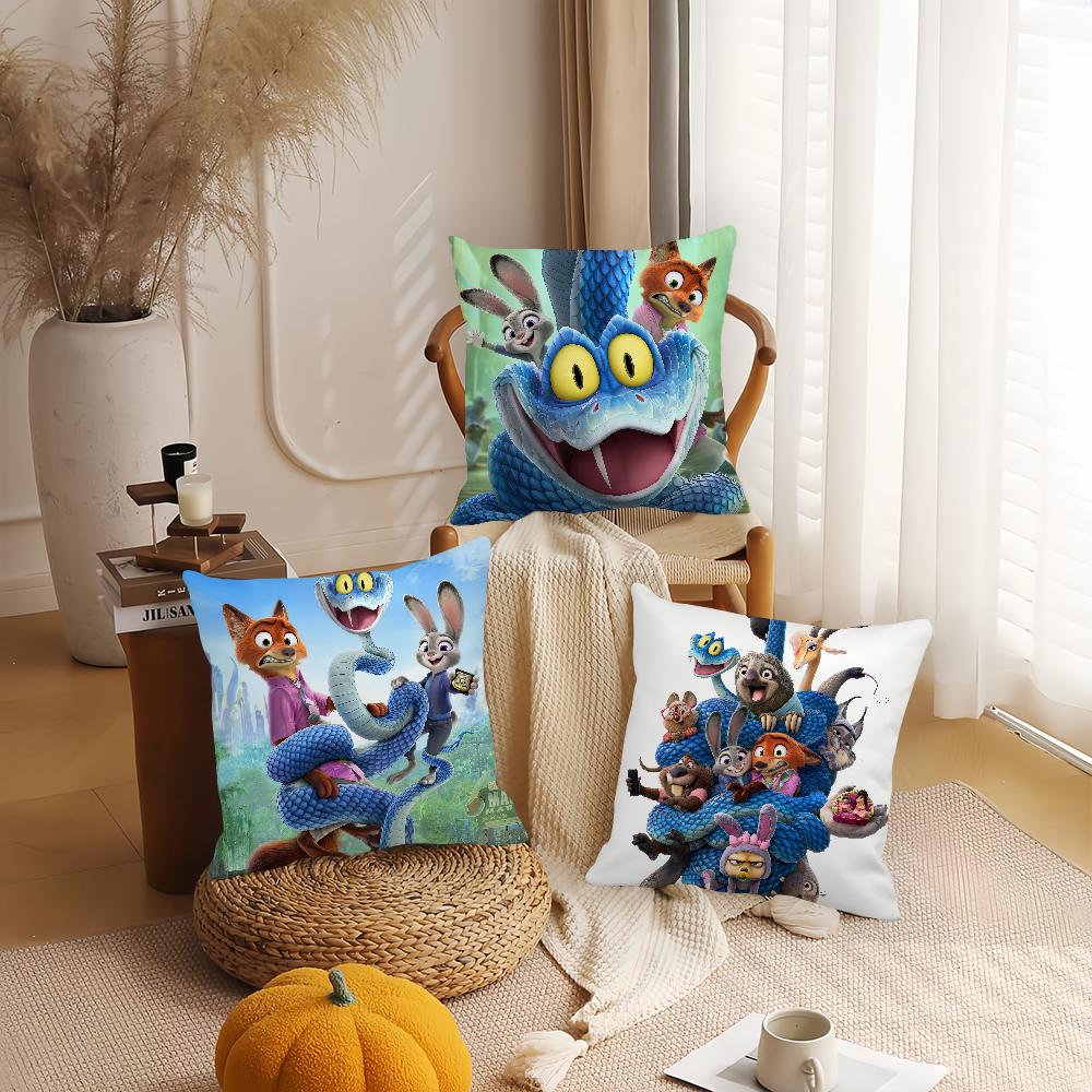 Animali Carini Z-zootopia 2 Federa Applicabile Per Camere degli Ospiti Interni Auto Ufficio Decorazione della Casa