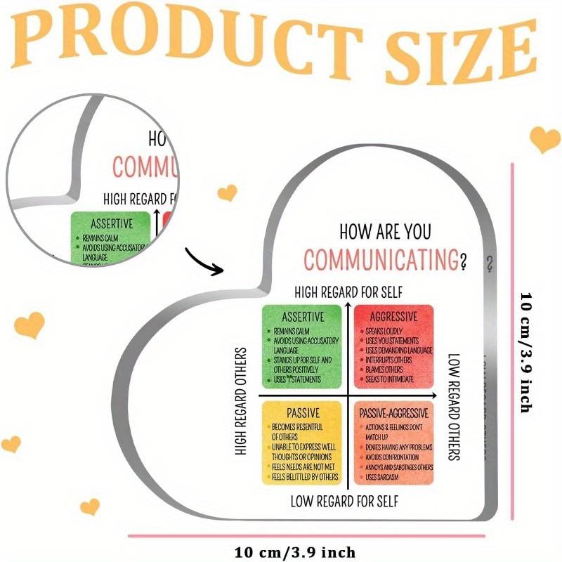 Healthy Coping Skills Heart - Anxiety Therapy Gift for Counselors & Students
