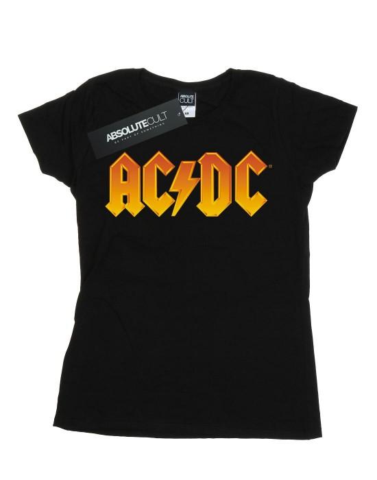 AC/DC Dámské/Dámské bavlněné tričko Fire Logo