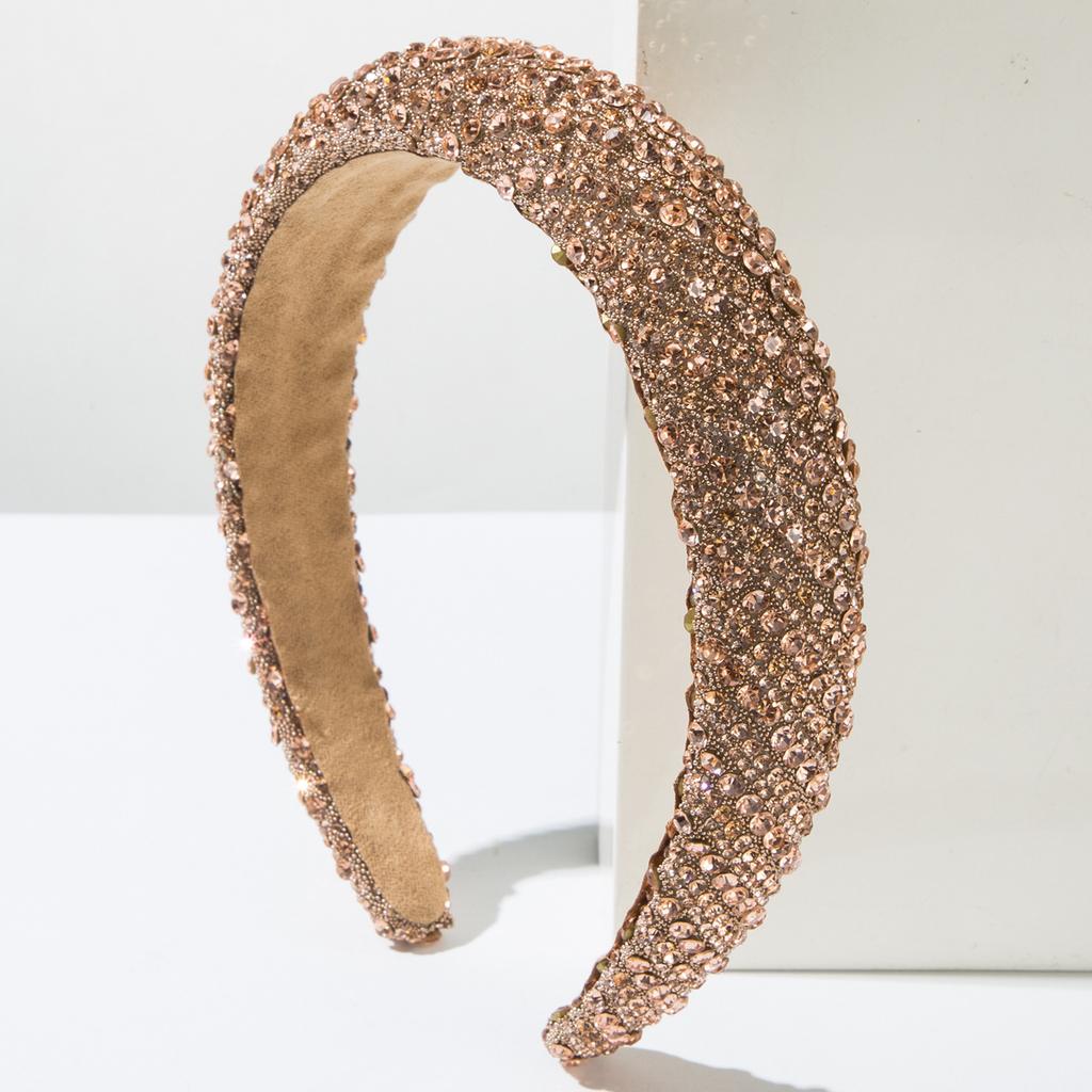 Koreanische Mode Schwamm Breite Kante Strass Voll Diamant Super Flash Stirnband Vielseitiges High-End Haaraccessoire