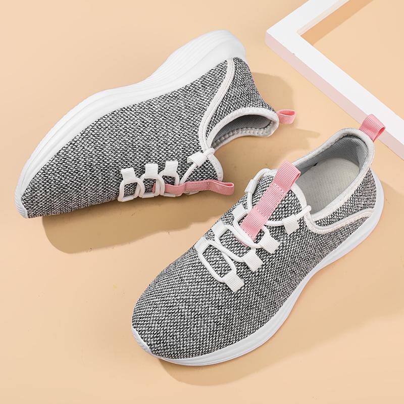 

Женские черные кроссовки Популярный летний наряд для женщин в 2025 году - это мягкие и удобные беговые кроссовки, подходящие для уличных спортзалов 35 серый