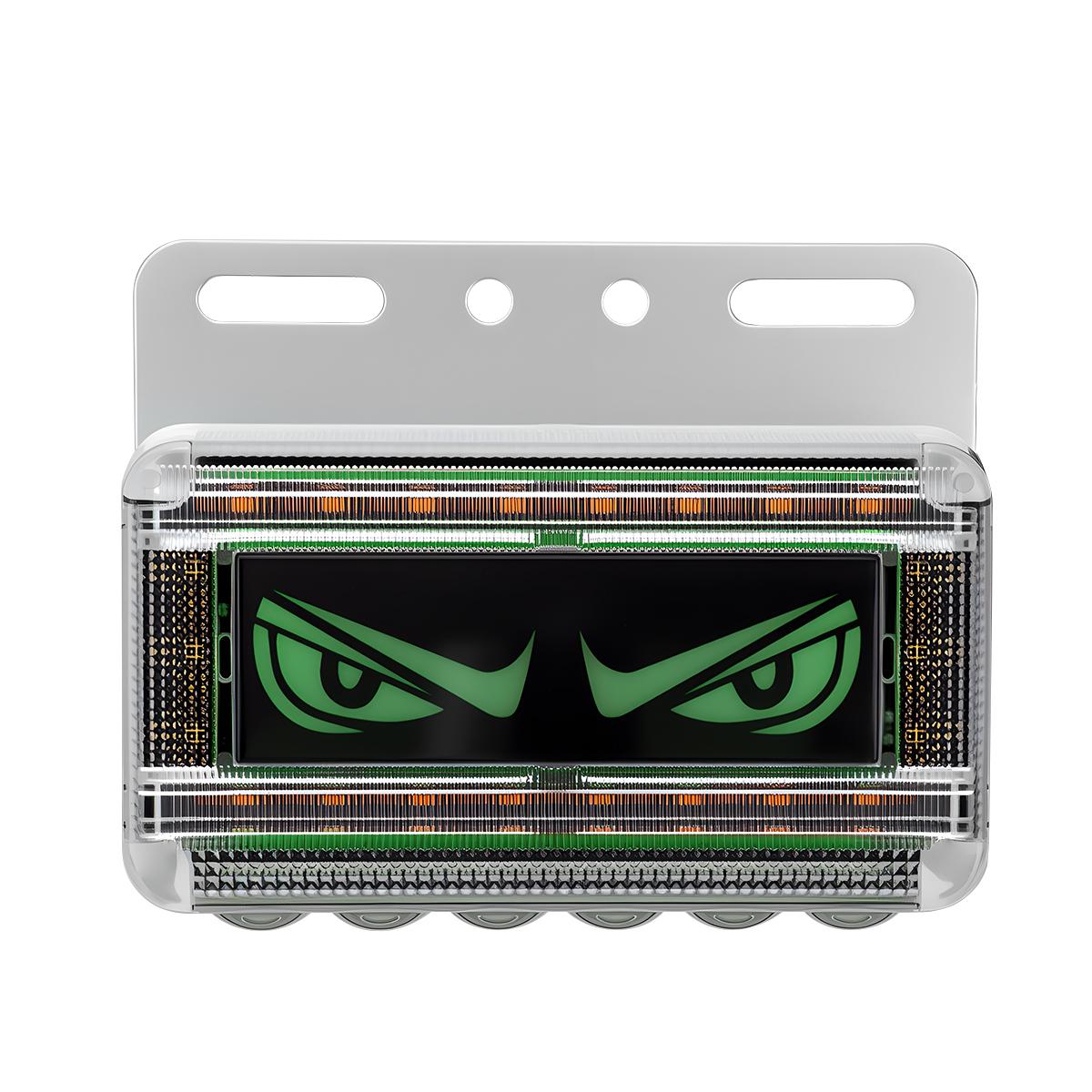 

1/2PCS Truck LED Side Marker Light 24V Lion Dance Eye LED Warning Flash Light Super Bright Turn Signal for Car Tuck Vehicle 1PC зелений
