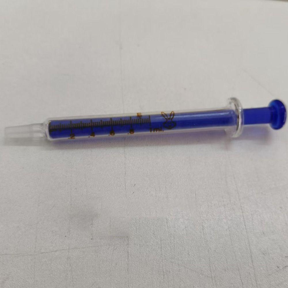 10PCS Glass Syringes for Liquid 1ML 5ML 10ML Transparent Measuring Syringe Tools Metal Needle Oil Soldering Flux Syringe Tool