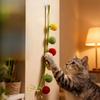 Cat Interactive Toys String Tomato Plush Cat Balls Toy with Bell Funny Hanging Door Cat Toy Kitten Chewing Toy Cat Accessories