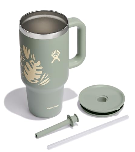 All Around Reisebecher, 32oz (946 ml), Botanischer Genuss Agave, Isoliert, Strohhalm, Griff (Offizielles japanisches Produkt)