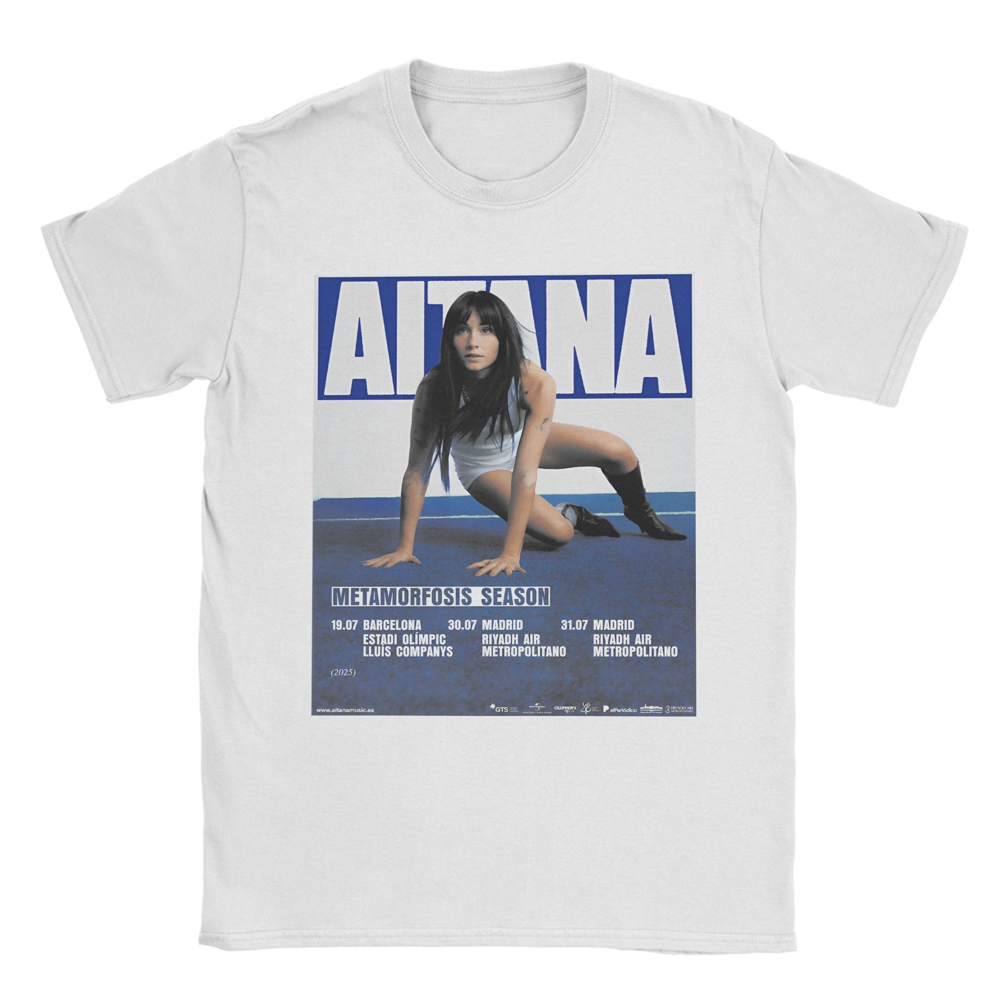 

Aitana CUARTO AZUL Tour 2025 T Shirt Men Cotton Vintage T-Shirt O Neck Tees Short Sleeve Clothing Unique 4XL