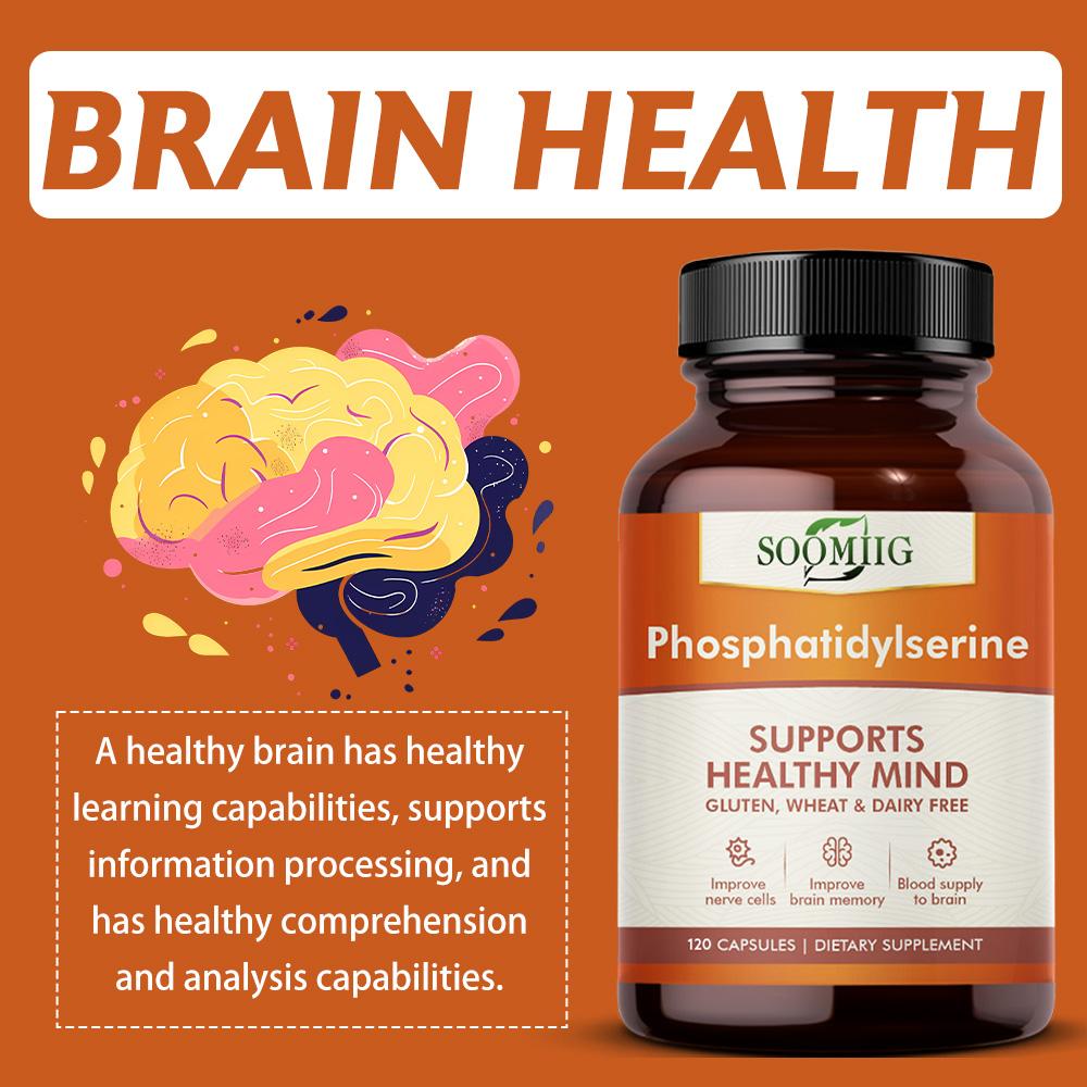 Phosphatidylserine Improve Memory Enhance Cognitive Abilities 120 Capsules