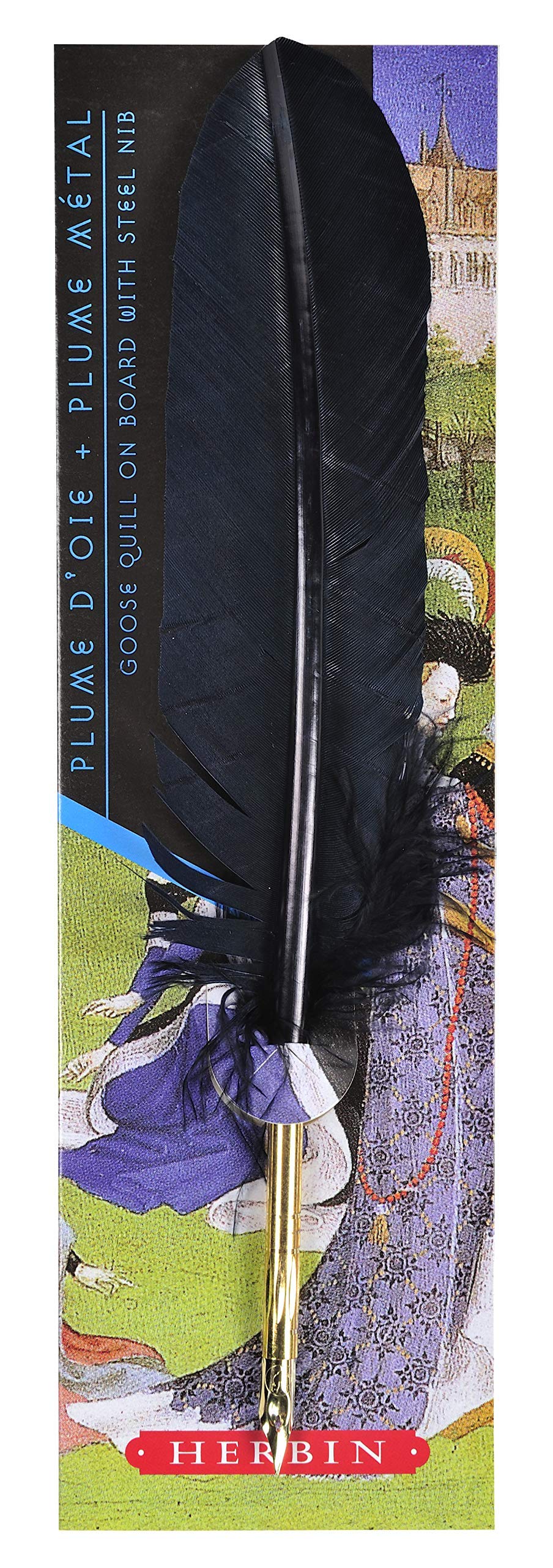 

Elban Quill Pen with Nib Blue HEBIN hb23210s