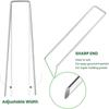 10 Pcs Heavy Duty Galvanized Steel Garden Stakes Rust Resistant Non Slip Washer For Securing Weed Barrier Turf
