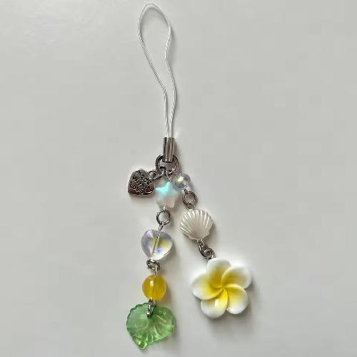 Fashion Pearl Love Bow Beaded Phone Chain Lanyard Jewelry for Women Sweet Five Pointed Star Non Slip Phone Case Rope Accessories