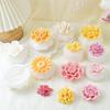 Peony Rose Silicone Candle Mold for Easy Demolding