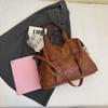 PU Leather Underarm Bag Retro Crossbody Bag with Adjustable Strap Tote Bags for Women