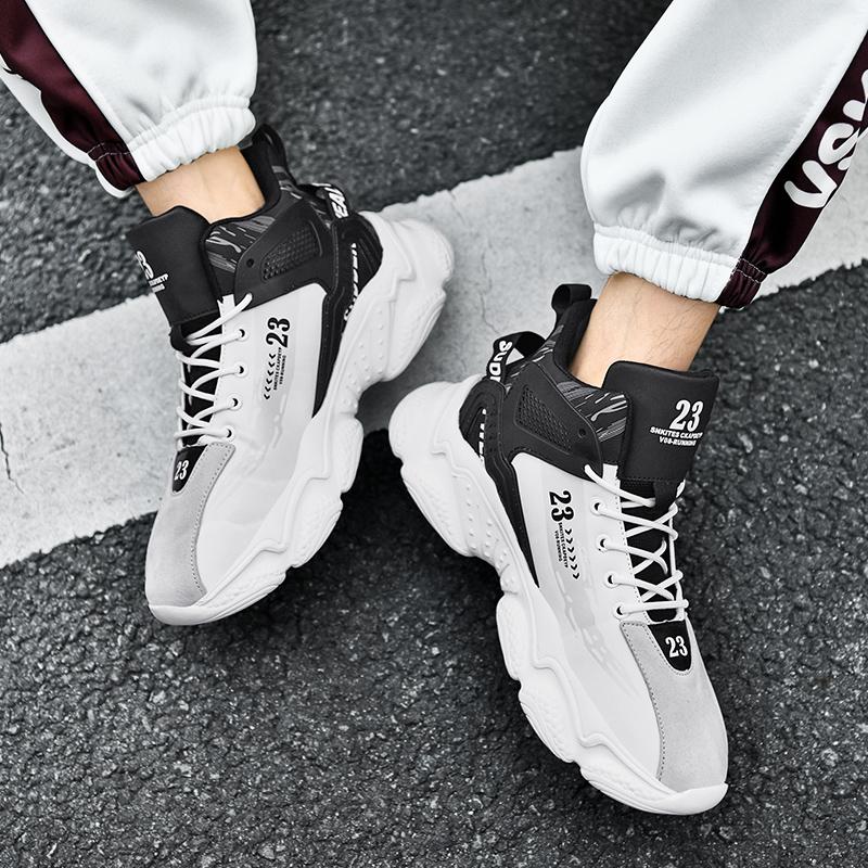 New Men's Casual Sneakers Slip-Resistant Durable Thick Soles Comfortable Minimalist Outdoor Fashionable Trend