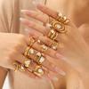 18K Goldbeschichteter Titanstahl Zirkonring für Damen - Hochwertiger Luxusschmuck