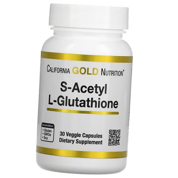 

S-Acetyl-L-Glutathione, S-Acetyl L-Glutathione 100, California Gold Nutrition (70427009) 30vcaps