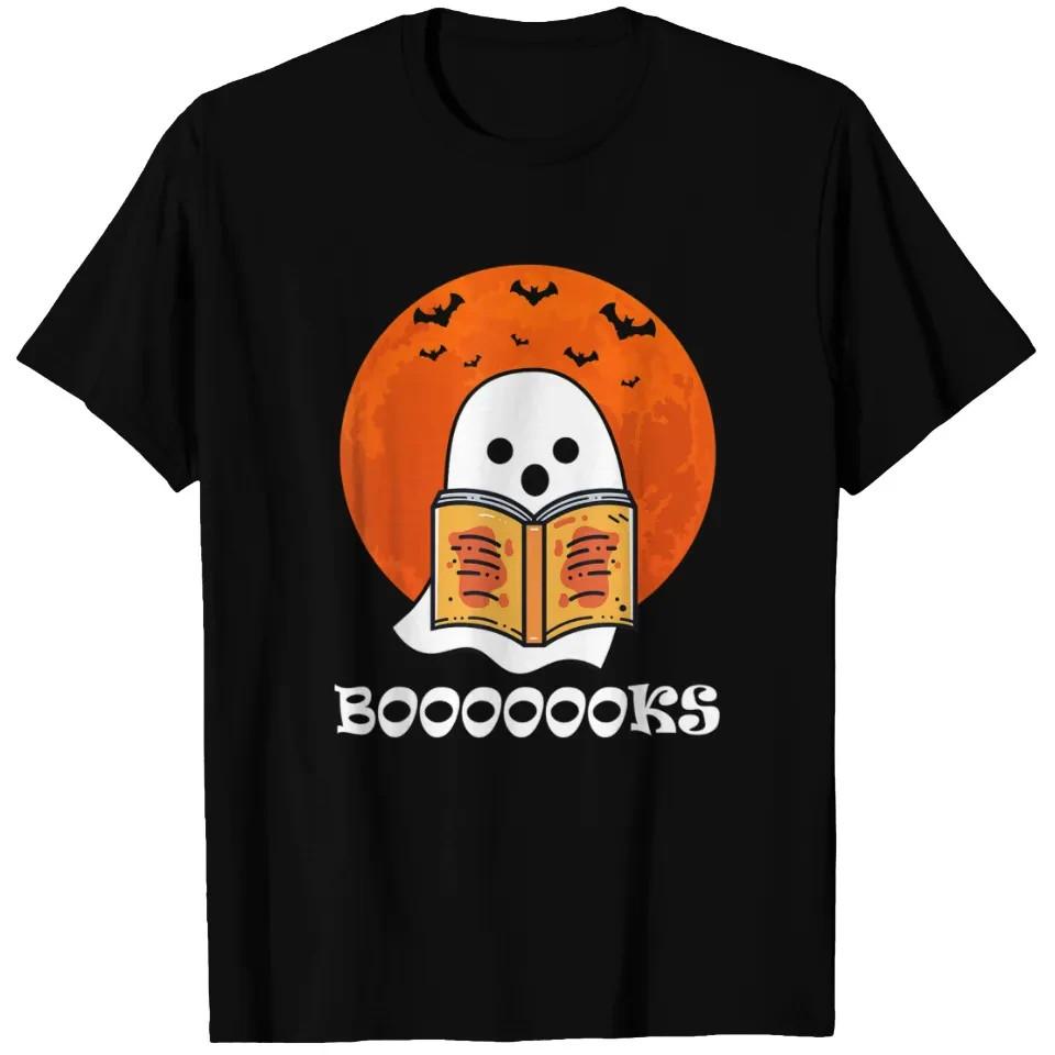 Booooooks Boo Read Books Halloween T Shirts