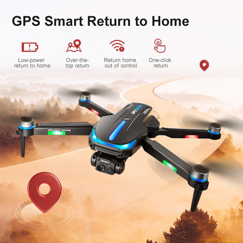 RG806 MAX GPS Drone 4K HD Camera Dual-lens Optical Flow Hover Obstacle Avoidance Brushless Motor Foldable With Screen RC Drones