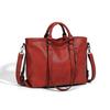 Chic Women's 2025 Soft Leather Tote Bag - European & American Fashion, Large Capacity Shoulder Handbag