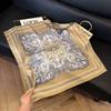New 71 * 71cm Korean version small square scarf women's silk scarf spring and summer thin sunscreen scarf neck protection tied bag headband scarf