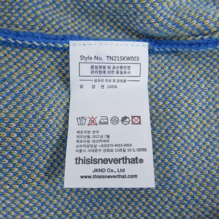 [USED] This Is Never That Jacquard Knit Sweater, Size Small, Blue