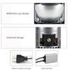 2Pcs Bi-LED H4 Projector Lens Headlight 180W 180000Lm for Car/Motor Lights CANBUS Dual High Low Beam Solenoid Auto Bulbs Turbo Fan Sharp Cutoff Lamp