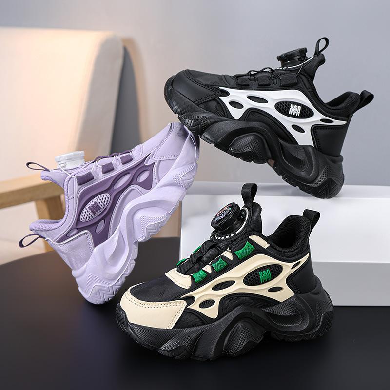 Mädchen Sportschuhe trendige Schuhe vielseitige Papa Herbstschuhe Lederoberfläche neue Kinderlaufschuhe wasserdicht 2025