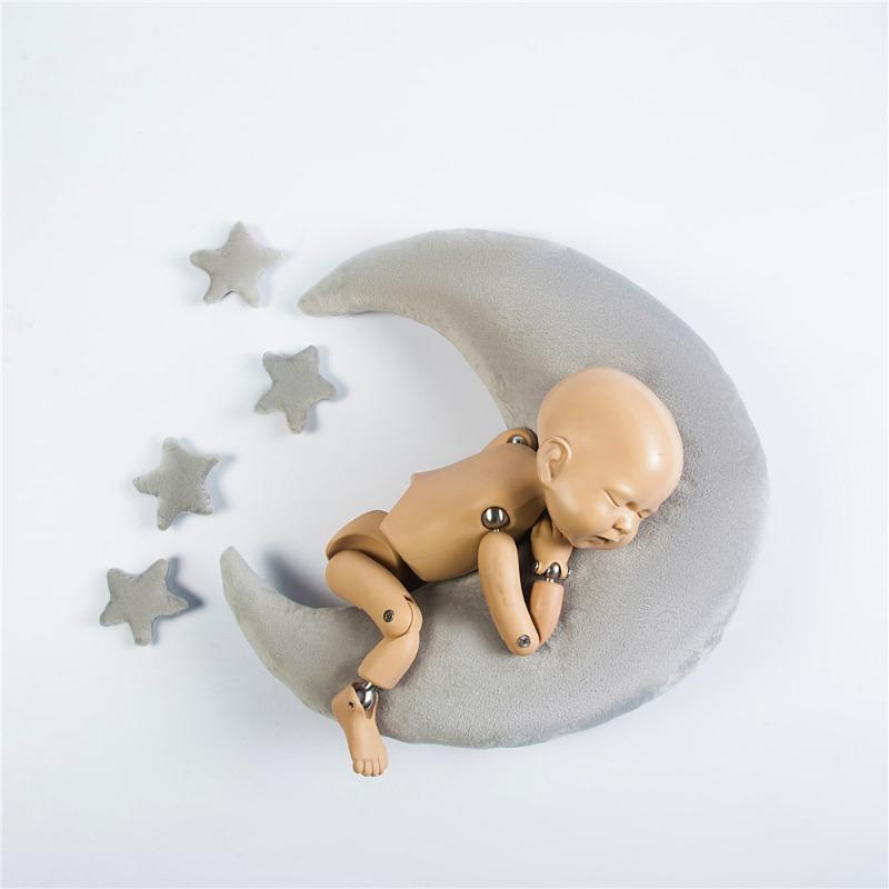Newborn Photography Props Baby Photography Auxiliary Props Photo Styling Moon Pillow Baby Photography