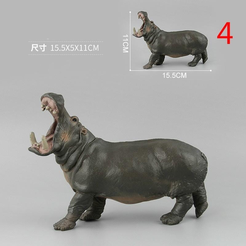 Animal Models Simulation of Wild Animals Toy Models Hippopotamus Models
