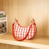 2024 Fall/Winter New Fashionable Niche Design Woolen Underarm Bag with a High-End Feel, Single-Shoulder Crossbody Dumpling Bag