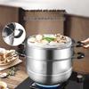Kobach 304 Stainless Steel 3-Layer Steamer Pot