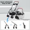 Pet Stroller, Folding Dog Stroller, Pet Folding Stroller, 4 Wheels Dog/Cat Puppy Stroller, Travel Carrier for Small/Medium