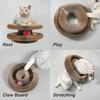 Magic Organ Cat Toy for Indoor Cats Foldable Recyclable Accordion Scratcher Board with Ball Interactive Play Pad in Multi-Color