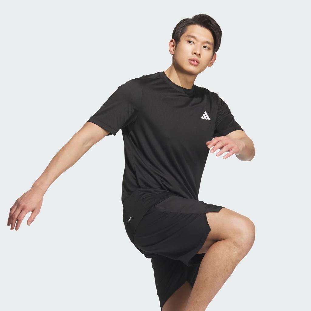 Adidas D2M PLAIN T Shirt Men's Black KA8338