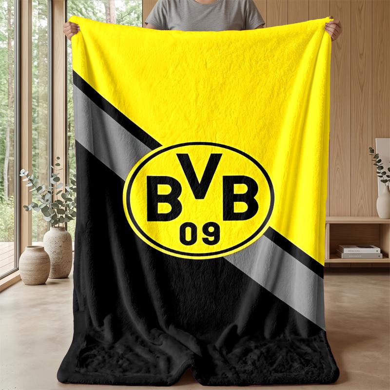 Borussia Dortmund Theme blanket Soft Flannel Fleece Blanket Warm Lightweight Throw Blanket for Home Sofa Bed