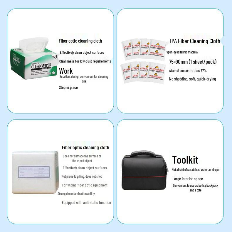 Fiber Optic Cleaning Kit: Cable Cleaning Tools & Pen Set