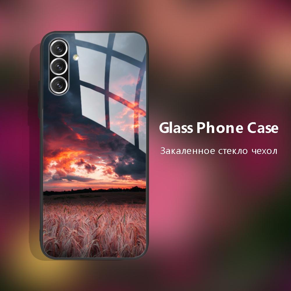 For Samsung Galaxy A05s Case Tempered Glass Case Cover Hard Bumper Couqe For Samsung A05s Phone Back Covers A05 S A057 Fundas